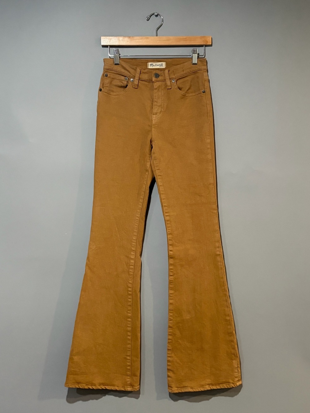 MADEWELL Flea Market Flare Brown High Rise Jeans Size 25 - Picture 2 of 11